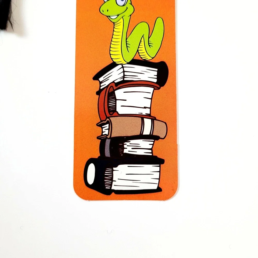 Vintage 90s Bookworm tassel Bookmark I like to Read Books Distinction Britain UK